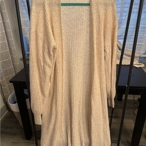 Extra long cardigan